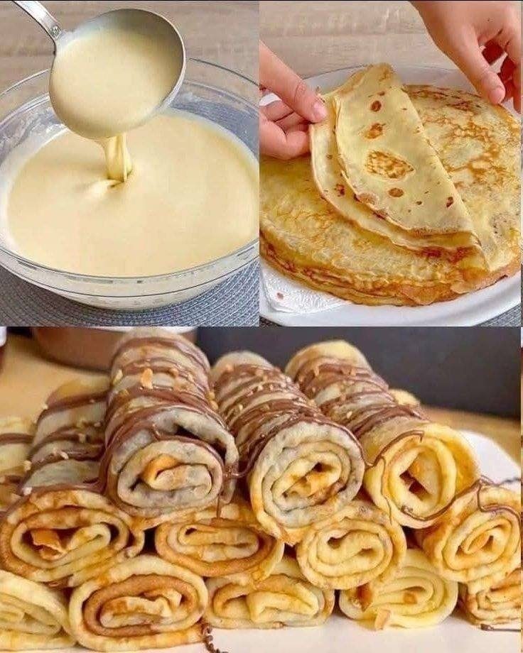 🥞 Crêpe-ruller – det ultimate frokost- eller dessertoppskriften 🍓