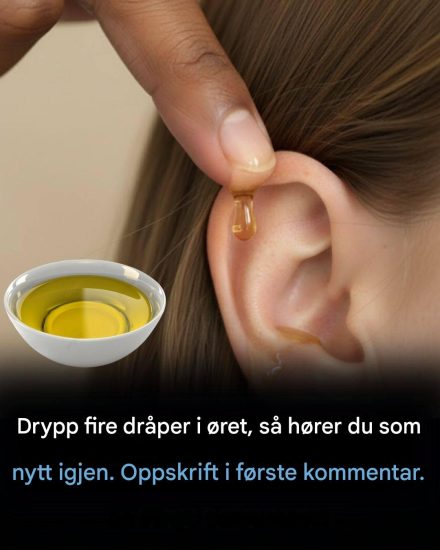 Drypp to dråper i øret, så hører du som før. Få hørselen din tilbake.