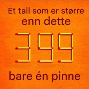 🧩 Casse-tête d’allumettes – Le nombre 399