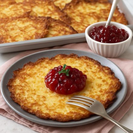 Raggmunkar – Sprø svenske potetflak med tyttebærsyltetøy