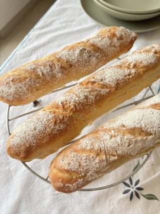 Oppskrift på koppformede baguetter