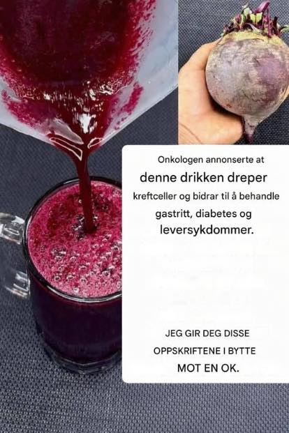 ADVARSEL! RØDBETJUICE DREPER KREFTCELLER PÅ 42 DAGER