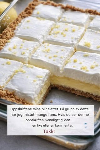 Kremete sitronterninger – friske, silkemyke og uimotståelige