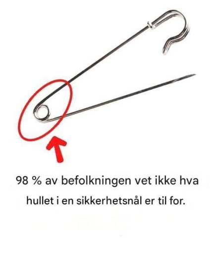 Hva er det lille hullet i pinnen til?