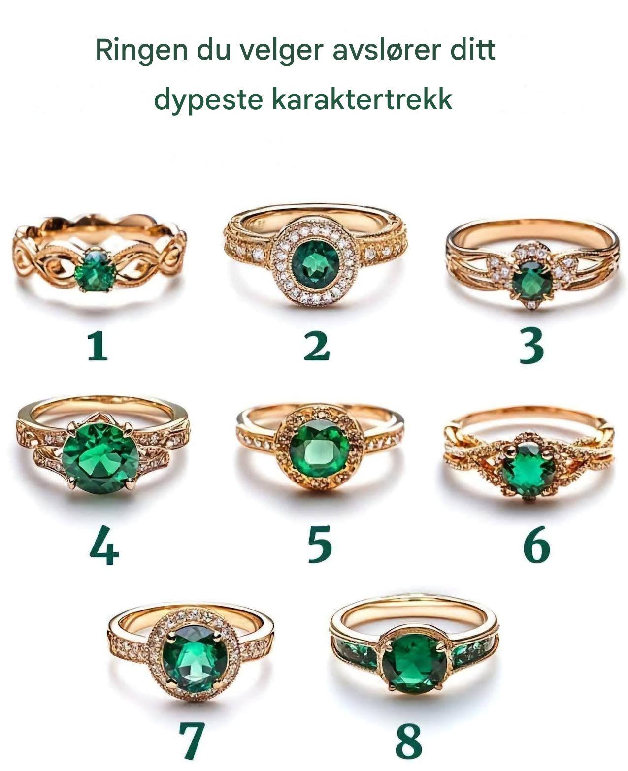 💎Ikke juks: Ringen du velger avslører ditt dypeste karaktertrekk💎