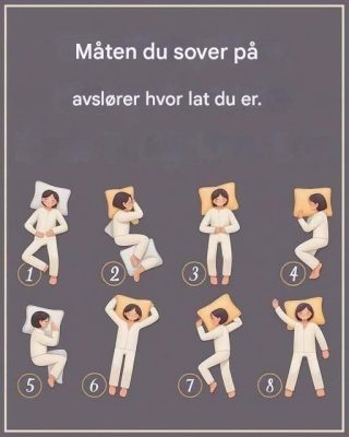 Hvordan sovestillingen din avslører om du er lat