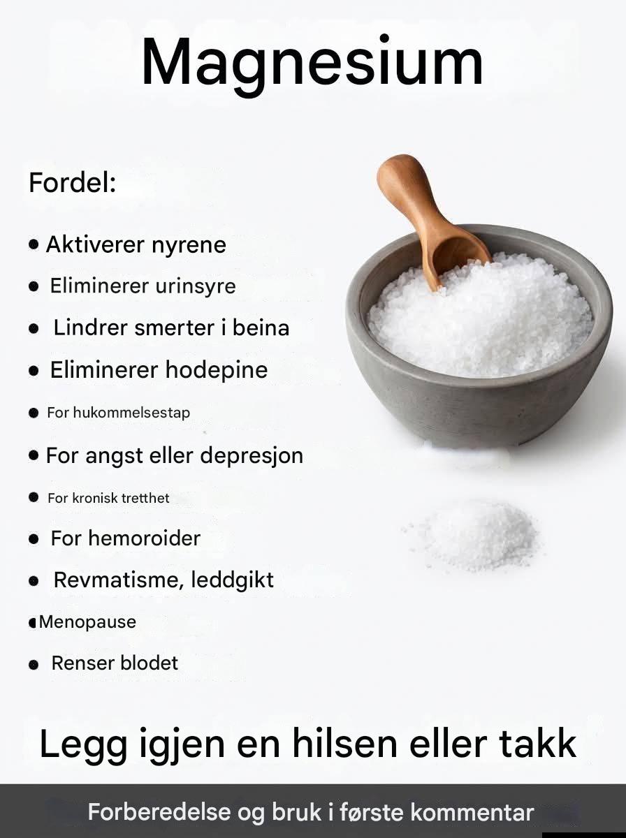 Hvorfor du bør ta magnesium hver dag: Fordeler, bruk og helseeffekter