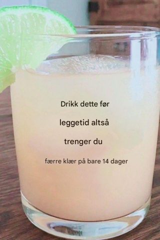 Drikk før leggetid for å bli kvitt alt magefettet på bare én uke.